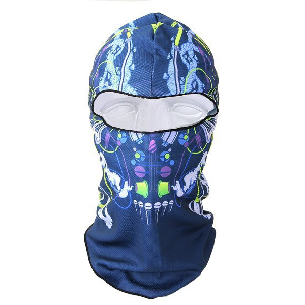 Men Women Winter Neck Face Mask Printed Skiing Hat Cycling Caps