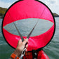 42 Inch Downwind Wind Paddle Popup Board Kayak Sail Wind Sail Accessories PVC Red
