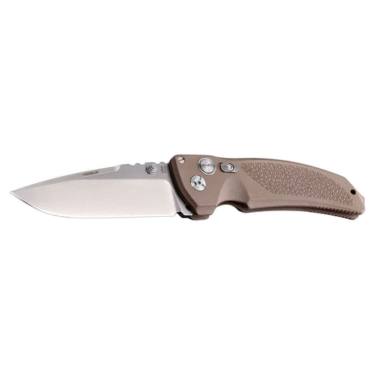 Hogue EX03 3.5in Folder Drop Pt Tumb Finish Poly Drk Earth