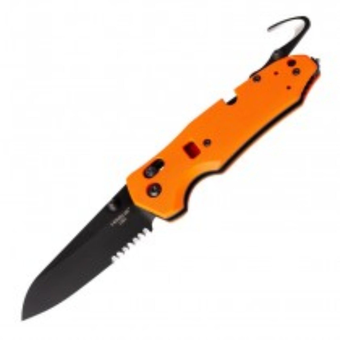 Hogue Trauma 3.5in 1st Resp Sheepsfoot PartSerr Blk Orng G10