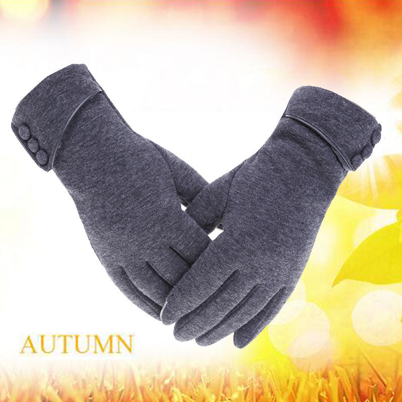 Women Unisex Warm Touch Screen Fleece Gloves No-Slip Cycling Outdoor Windproof Ski Gloves