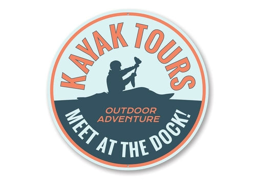 Kayak Tours Sign