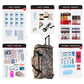 4 Person Comfort Survival Kit - camo backpack