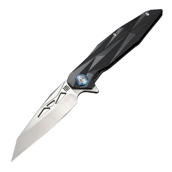 Artisan Cygnus Folder 3.54 in Blade Black Titanium Handle