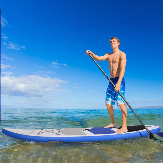 Soozier Inflatable Stand Up Paddle Board, 10'8"×30"×6" Lightweight &