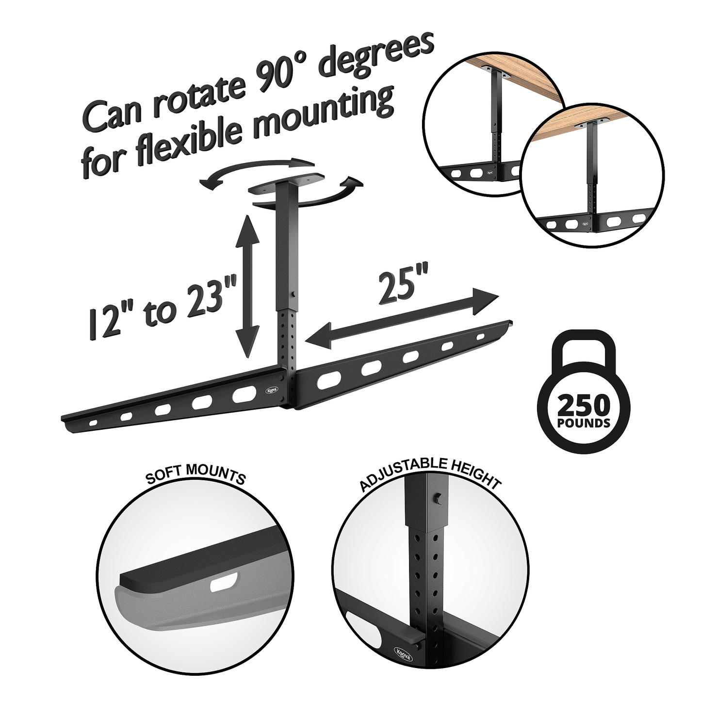 Kayak Ceiling Mounted Storage Rack