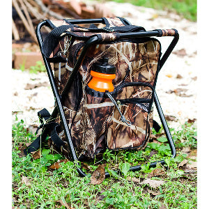 Camco Camping Stool Backpack Cooler