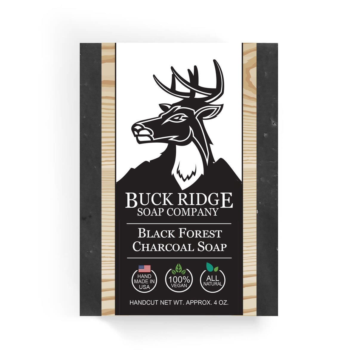 Buck Ridge Soap BFCHARSOAP Mountain Man Black Forest Charcoal Handmade