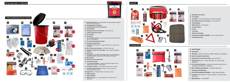 Family Preparedness Package w/ Food Storage