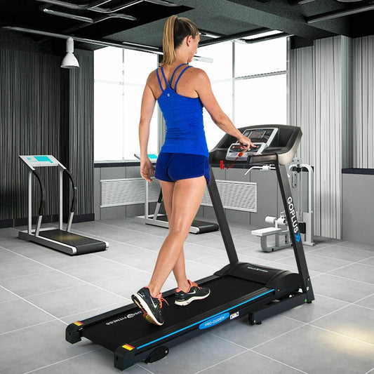 2.25 HP Folding Electric Motorized Power Treadmill Machine with LCD Display - Size: 2-2.75 HP