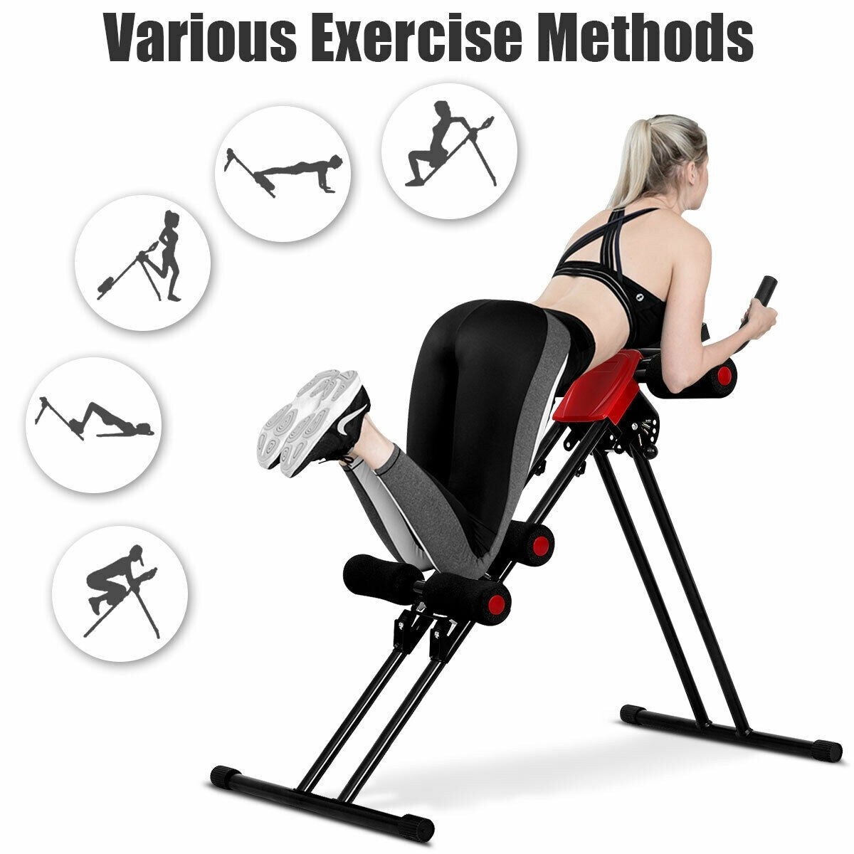 Abdominal Workout Equipment with LCD Monitor for Home Gym