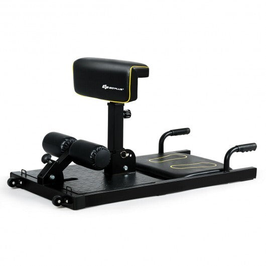 8-in-1 Home Gym Multifunction Squat Fitness Machine - Color: Black