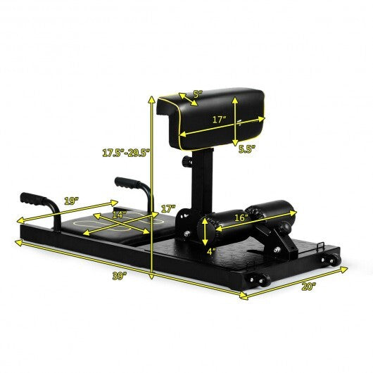 8-in-1 Home Gym Multifunction Squat Fitness Machine - Color: Black