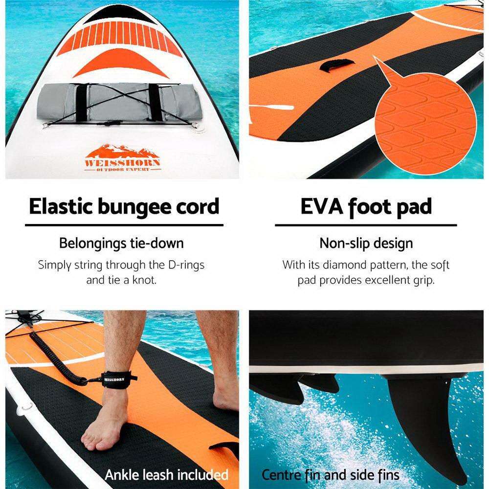 Weisshorn Stand Up Paddle Board 11FT Inflatable SUP Surfborads 15CM