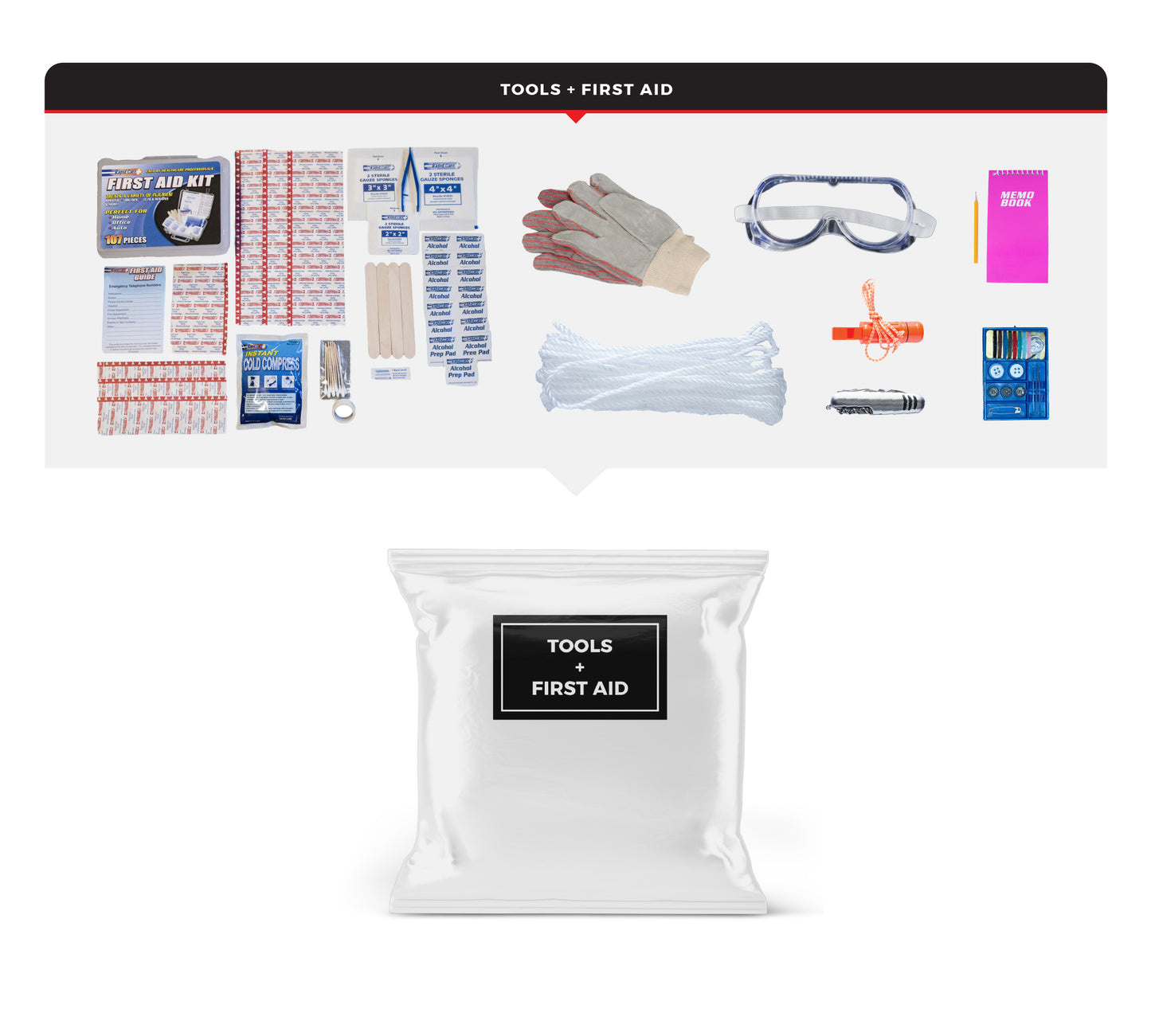 6 Person Comfort Survival Kit