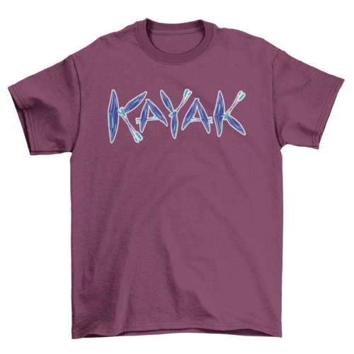 Kayak t-shirt design