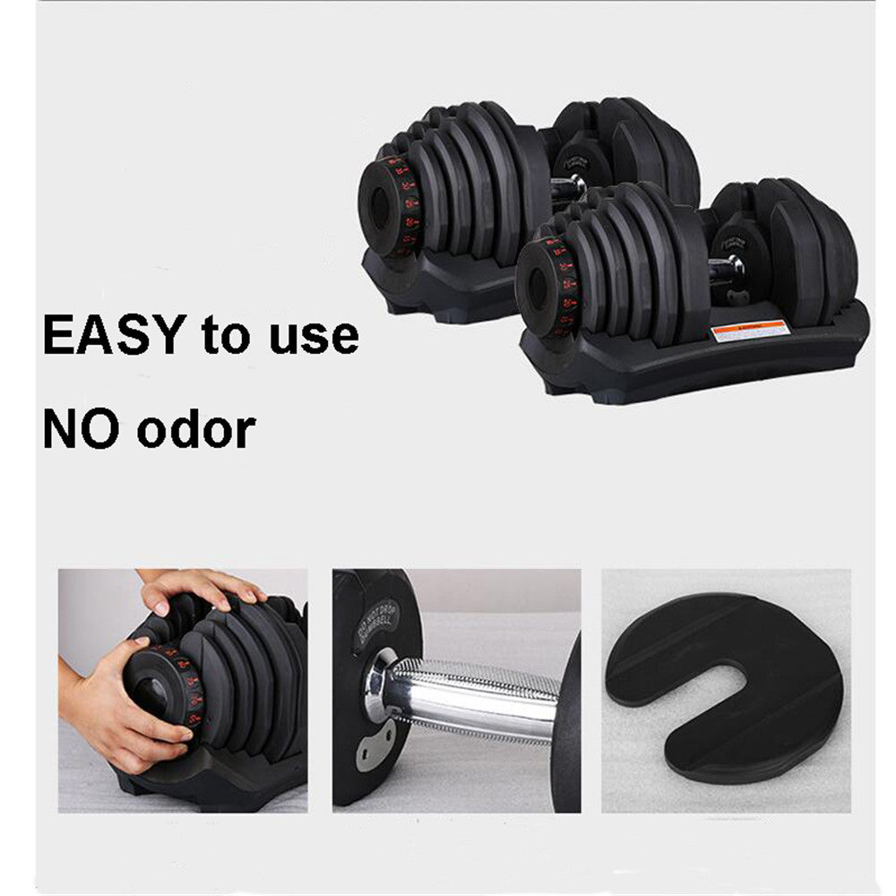 Options: 40KG(88.18 pounds),Color: Black - Men's special dumbbell automatic fast adjustable dumbbell 24kg/set 52.5 pounds gym dumbbell for man - Pack of [100]